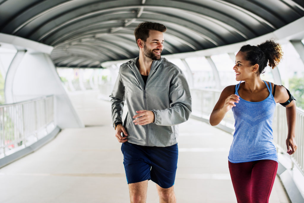 couple working out together